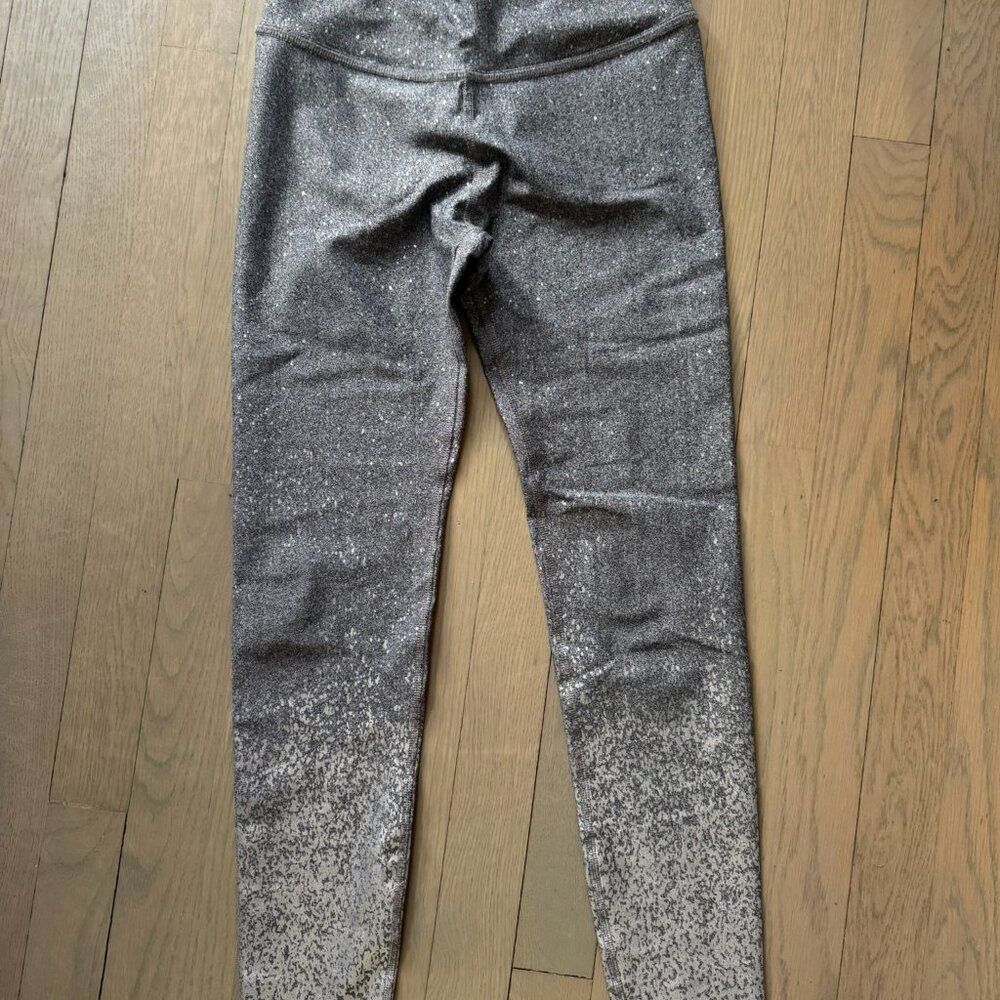 Beyond Yoga Leggings - Grey Silver Metallic Speckles